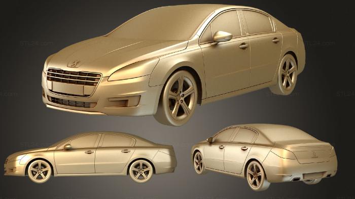 Автомобили и транспорт (Пежо 508, CARS_3010) 3D модель для ЧПУ станка